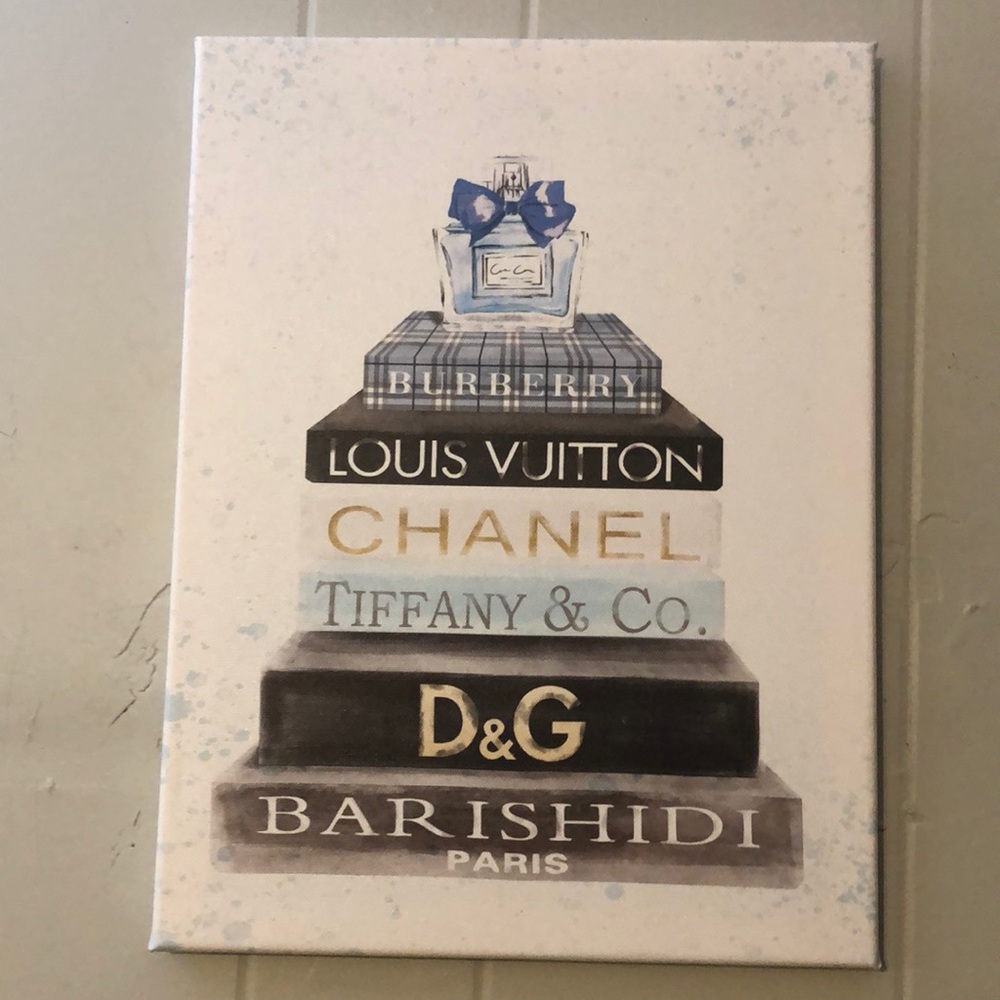 Canvas painted with multiple high end luxury brands